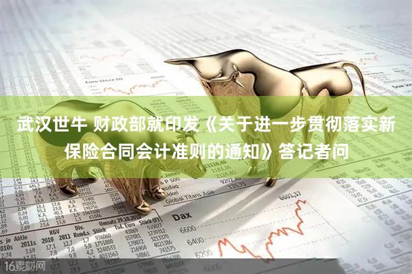 武汉世牛 财政部就印发《关于进一步贯彻落实新保险合同会计准则的通知》答记者问
