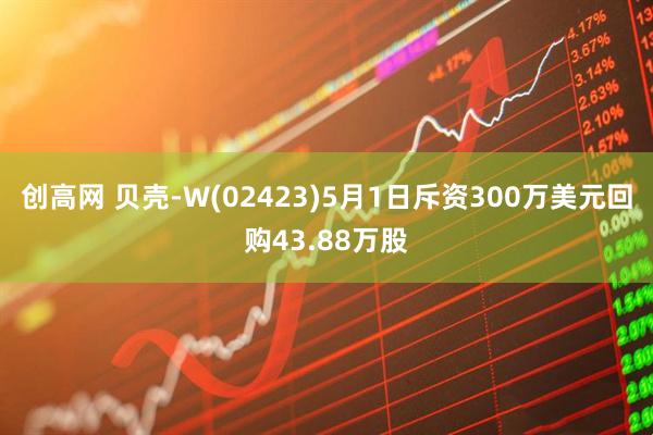 创高网 贝壳-W(02423)5月1日斥资300万美元回购43.88万股